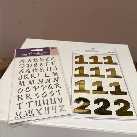 Scrapbooking Alphabet Stickers, Bling Sticker Sheets, Rhinestone Sticker Bundle - Picture 8 of 16